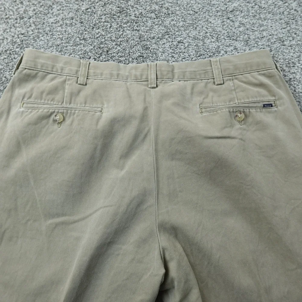 Polo Ralph Lauren Pants Mens 36X26‎ Beige Brown Tan Chino Trouser Golf Classic
